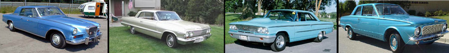 1963 Chevy Impala, 1963 Stedebaker, 1963 Ford, 1963 Plymouth